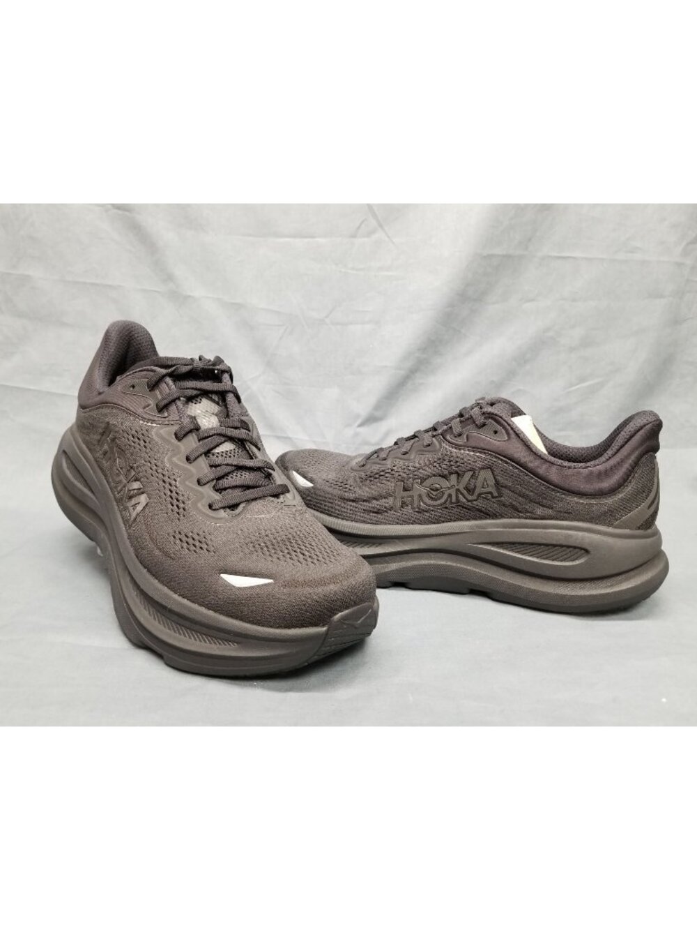 Hoka One One Bondi 9 Sneakers Black Mesh 1162011/BBLC Men's Size 10 NEW NO BOX!